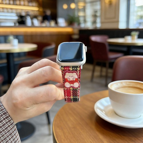 iwujiao适用苹果手表皮布表带