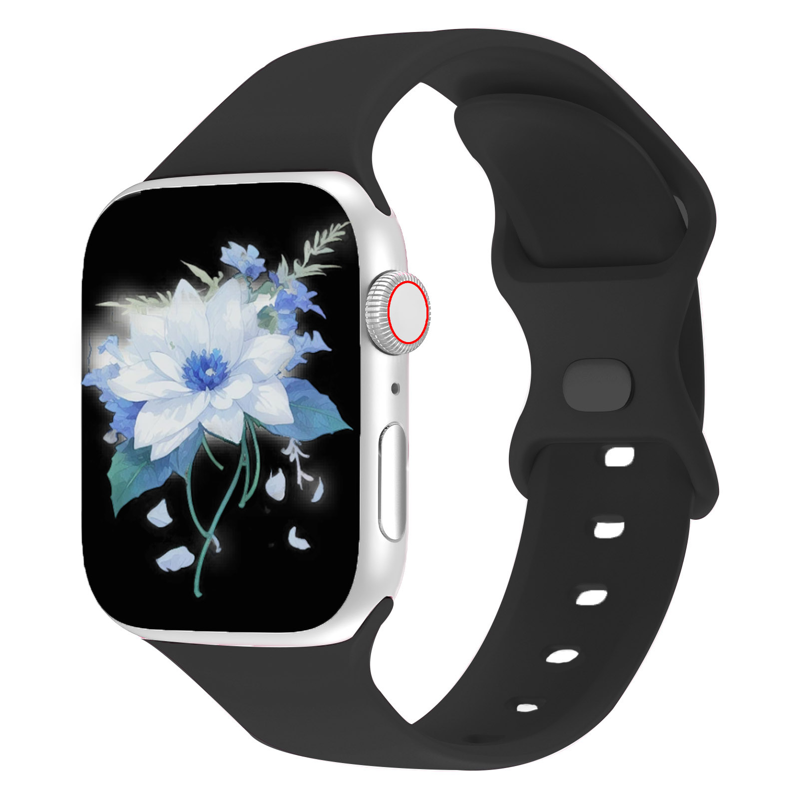 iwujiao苹果高品质硅胶表带