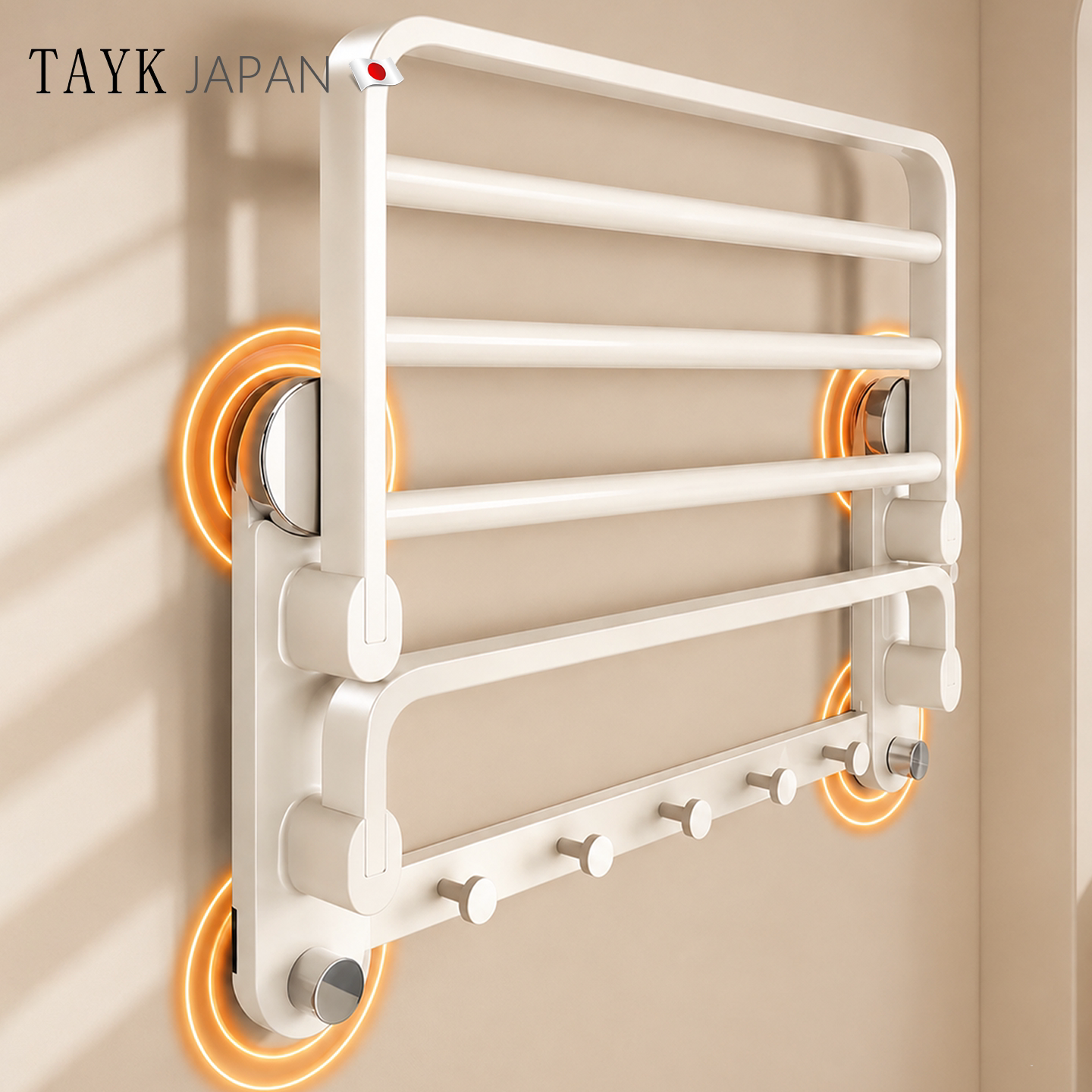 TAYK(日本)四重吸附浴室毛巾杆