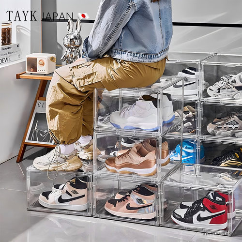 TAYK(日本)透明亚克力鞋子收纳盒