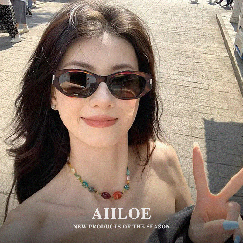 韩系猫眼墨镜女偏光遮阳可可镜