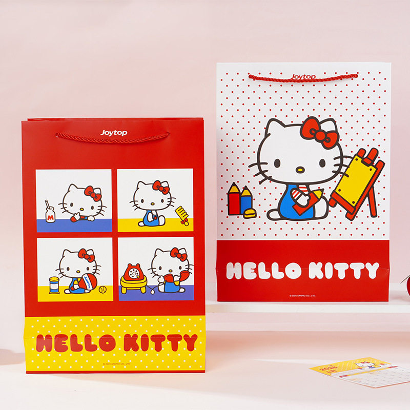 正版三丽鸥HelloKitty礼品袋卡通可爱手提袋高颜值大容量购物袋子