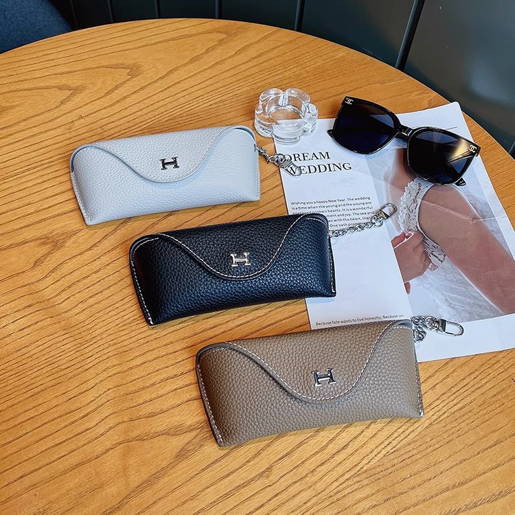 真皮抗压眼镜包眼镜防掉保护套