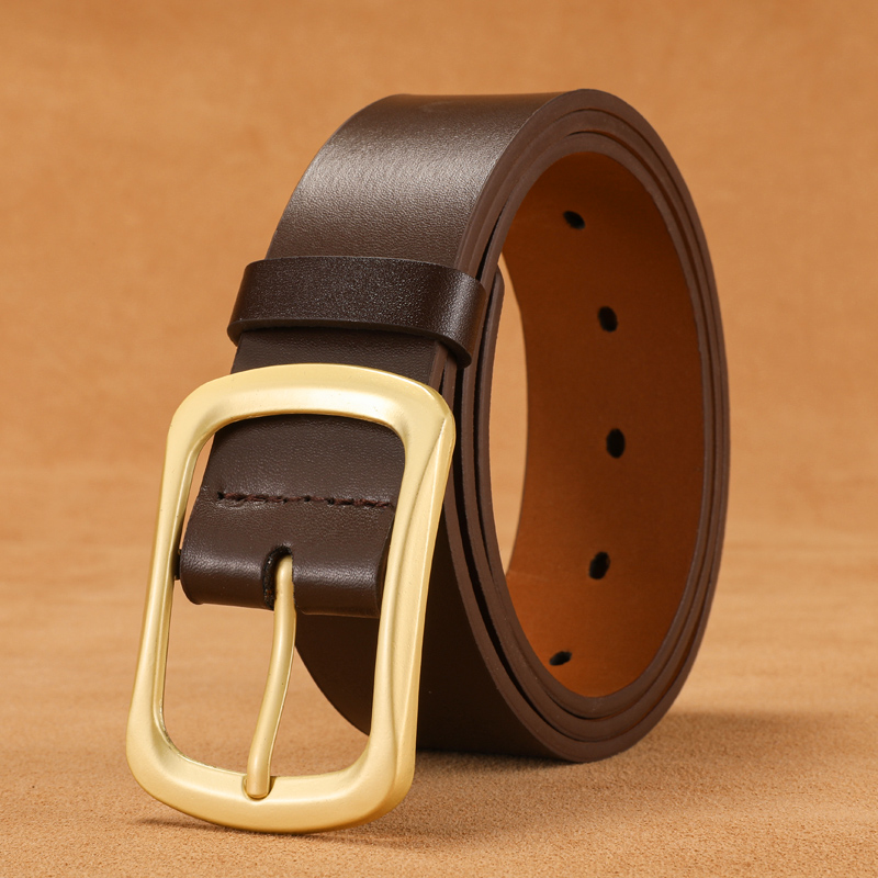 男士合金针扣皮带商务简约百搭