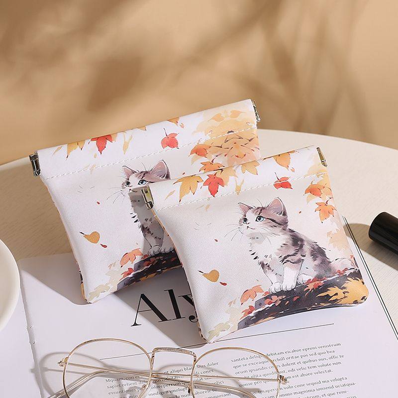 数据线收纳包自动闭合蓝牙耳机口红随身袋充电宝充电器便捷数码袋