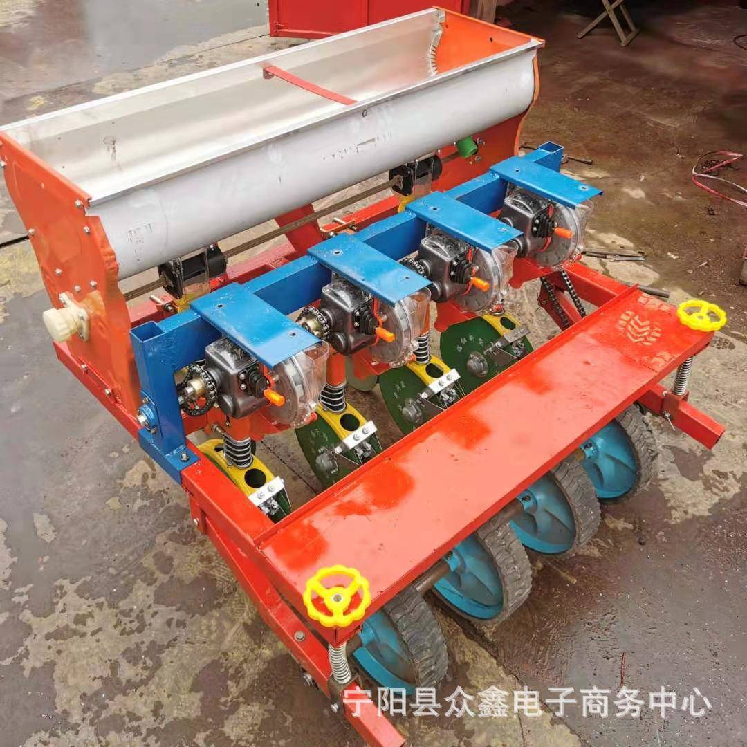 浙江家用花生播种机内蒙古大豆点播机黄豆种植机拖拉机带动