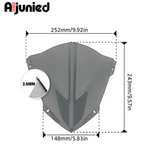 适用雅马哈MT07 MT09摩托车挡风玻璃前挡风板改装加高加厚挡风挡