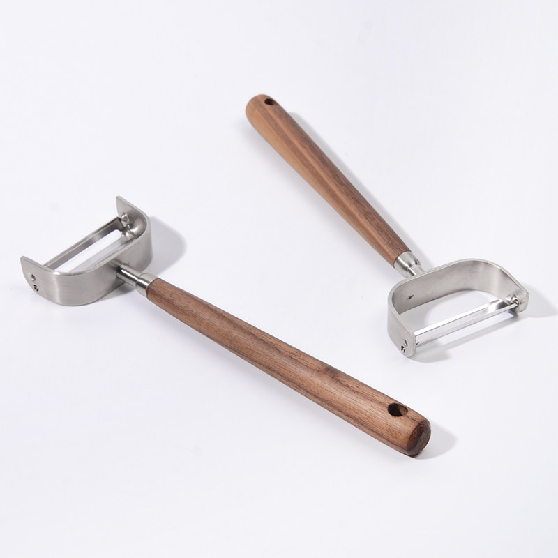 oakliving削皮刀不锈钢胡桃木