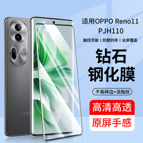 适用OPPOPJH110钢化膜PJH110手机oppore防窥膜oppo曲屏全包re5G防窥水凝膜opporone0pp0opooreno