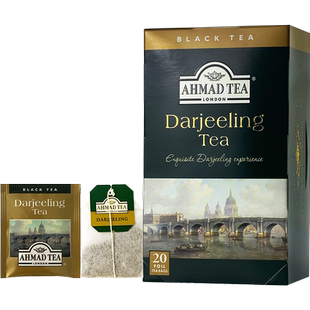 进口AHMAD TEA英国亚曼茶 大吉岭红茶20片独立袋泡茶包原味红茶叶