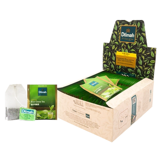 Dilmah迪尔玛 纯正绿茶斯里兰卡进口茶包100包袋泡茶原味餐饮酒店