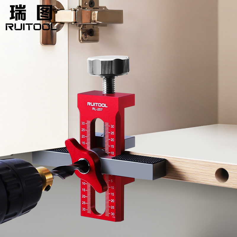 柜门安装神器打反弹器定位开孔