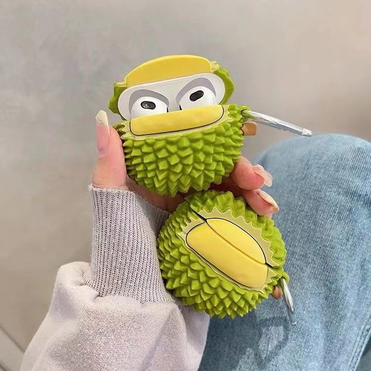 创意水果榴莲AirPods保护套硅胶无线蓝牙耳机Pro苹果1/2代外壳适用苹果3代保护壳,3C数码配件,耳机保护套,淘宝优惠券,粉丝福利购,淘宝优惠卷