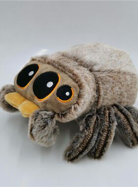 Jinsmon 毛绒玩具Lucas小蜘蛛卢卡斯昆虫类跳蛛公仔儿童毛绒玩具