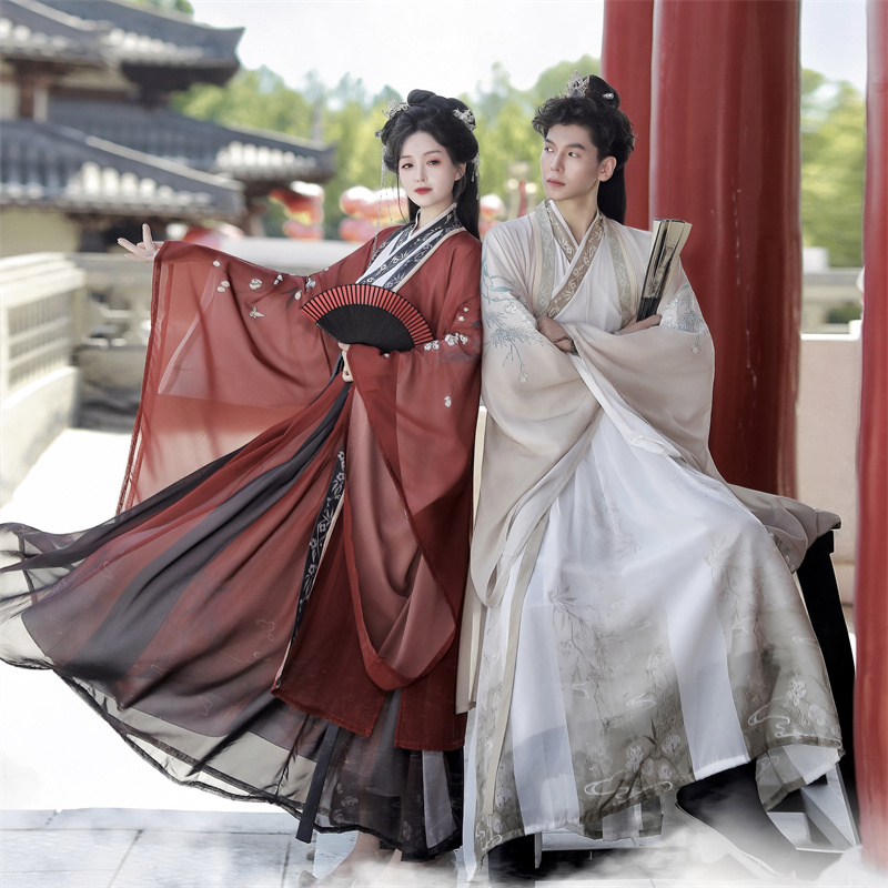 醉欢楼鸟鸣涧外魏晋制情侣装汉服