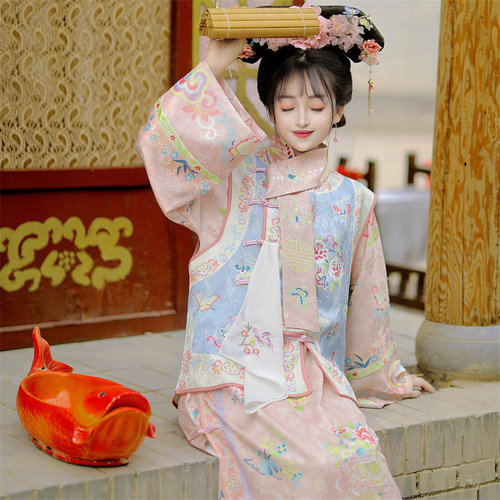 醉欢楼云锦格格服清汉女清朝