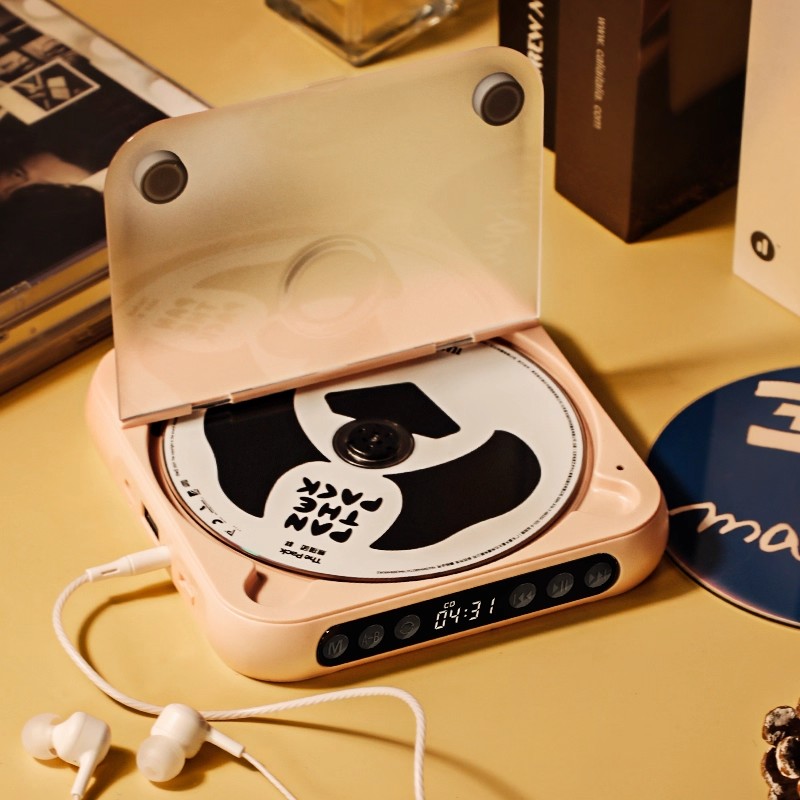 可创英语cd机mp3随身听学生便携黑胶CD专辑唱片机光碟光盘播放机
