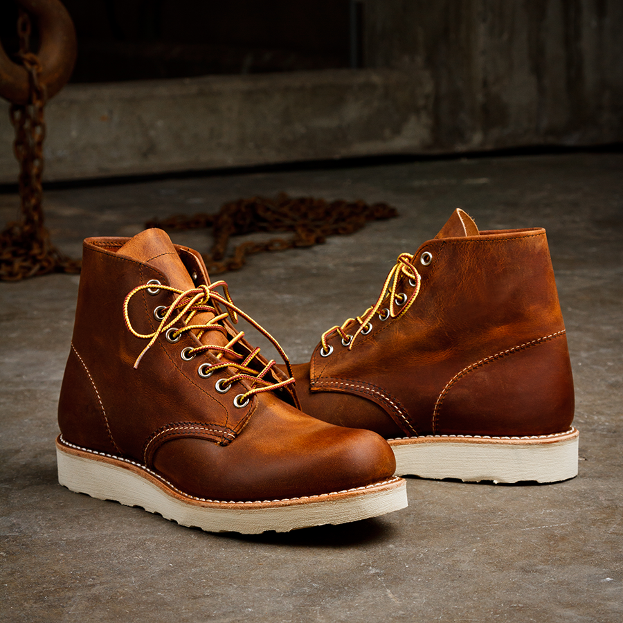 Red Wing 红翼9111工装靴油鞣皮经典款复古工装靴6寸经典圆头9111