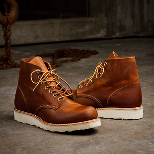 Red Wing 红翼9111工装靴油鞣皮经典款复古工装靴6寸经典圆头9111