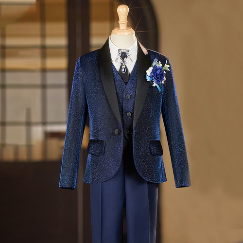 玛特王闪亮男童小西装礼服套装