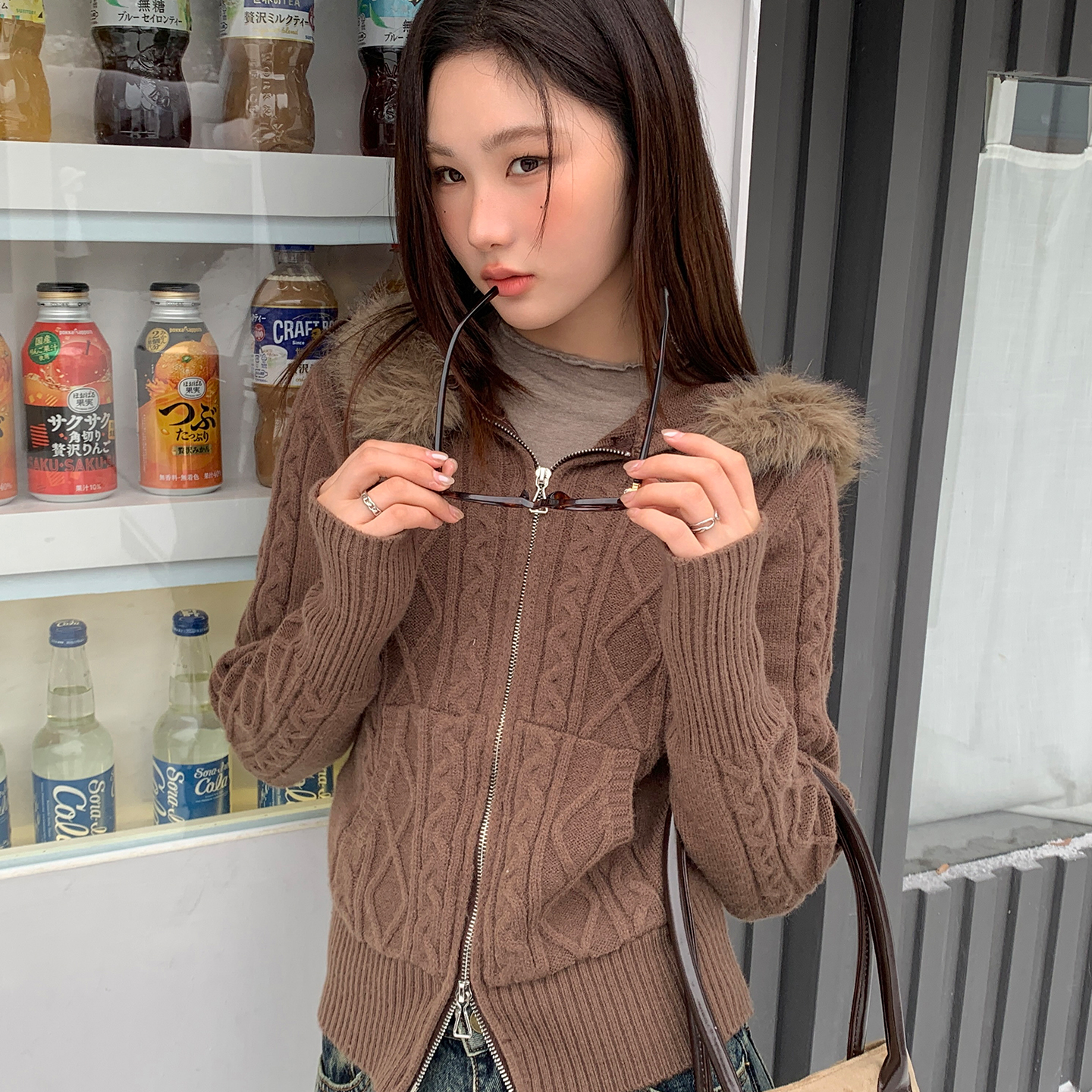 12/8 00:00【新品上新】尺尺间Lsland  连帽毛领毛衣