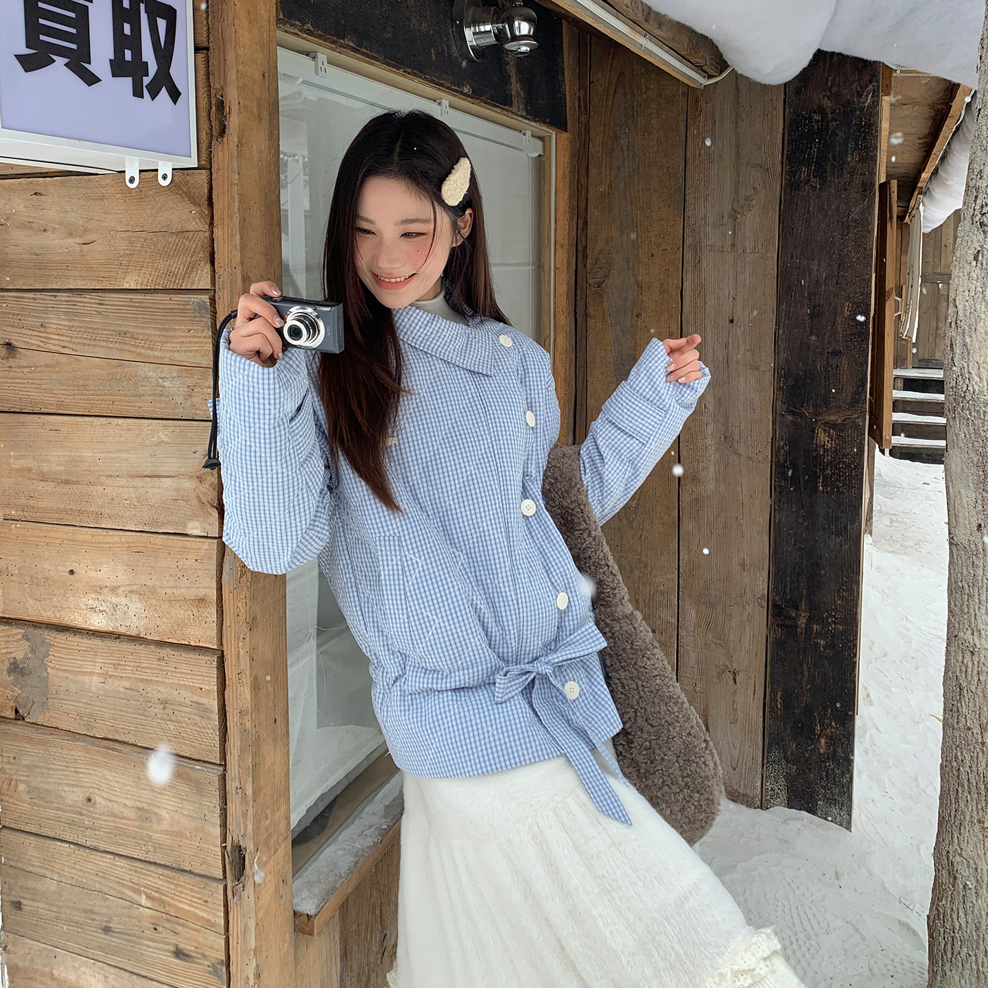 12/8 00:00【新品上新】尺尺间Lsland   格纹外套