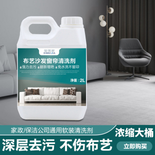 布艺清洗剂窗帘床垫沙发地毯清洗家用免水洗墙布去污神器干洗剂