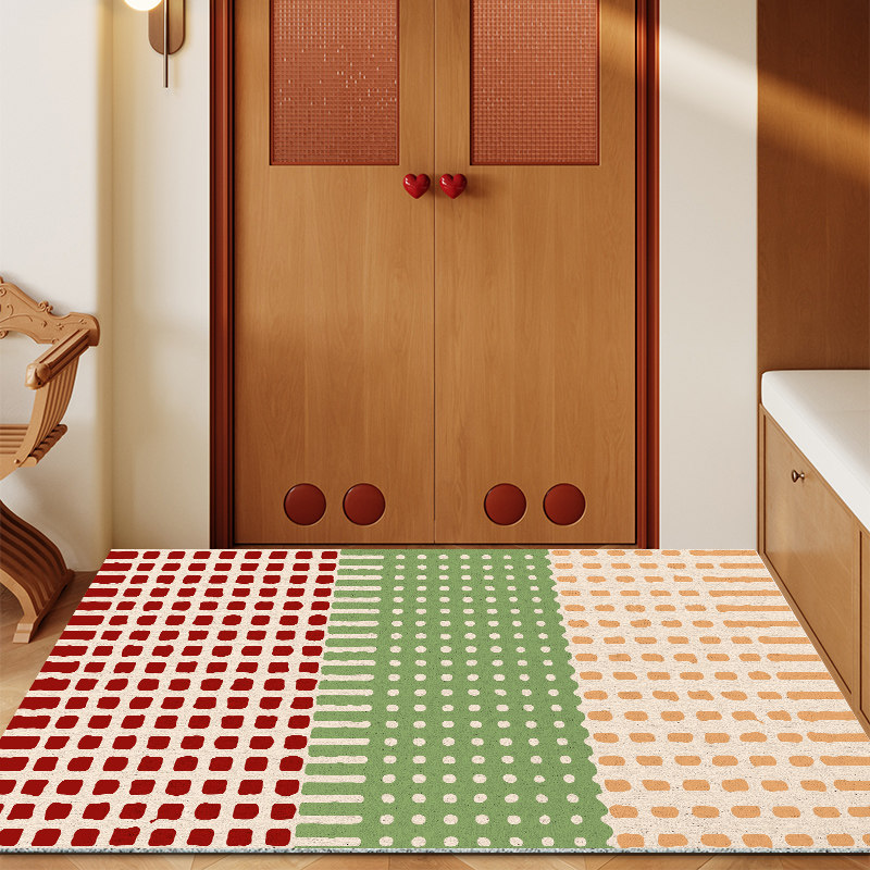 丝圈入户门地垫彩色多巴胺门口门外蹭脚垫室内玄关除尘垫子可裁剪,居家布艺,入户地垫,淘宝优惠券,粉丝福利购,淘宝优惠卷