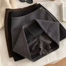 百搭包臀裙高腰显瘦A字短裙 修身 新款 加厚毛呢半身裙女2025秋冬季