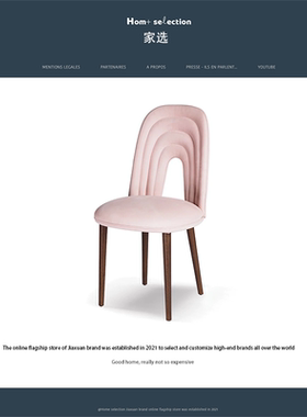 家选北欧现代简约设计师餐椅家用客厅小户型轻奢ins网红休闲单椅