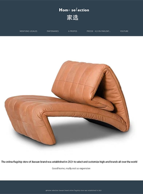 家选北欧现代创意可折叠异形躺椅家用客厅卧室高端意式休闲沙发椅