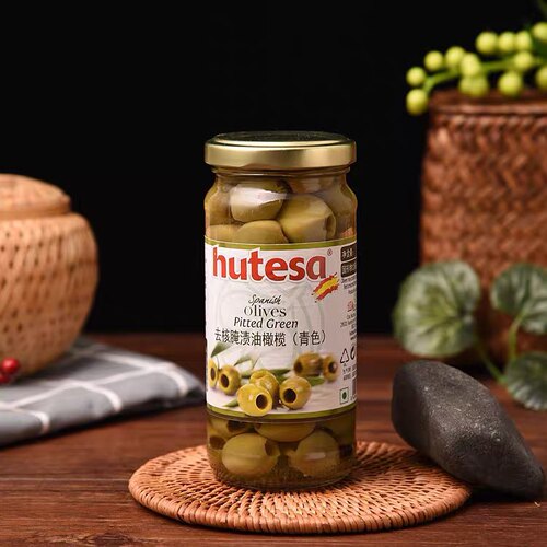 酒吧百科西班牙原装进口卡利亚去核青橄榄鸡尾酒装饰物马天尼橄榄
