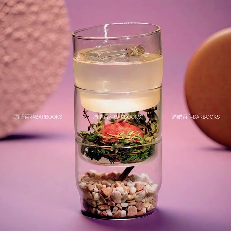 酒吧百科 酒吧新款ins风创意层叠鸡尾酒杯组合 可收纳水杯耐高温