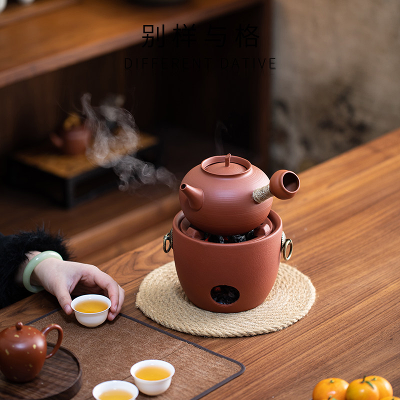 潮州围炉煮茶碳炉家用煮茶器泥炉新套装煮茶炉潮汕耐热炭炉小炭炉