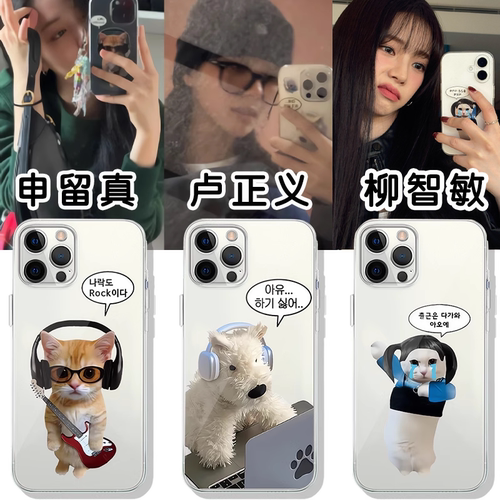 柳智敏申留真卢正义同款高透软壳