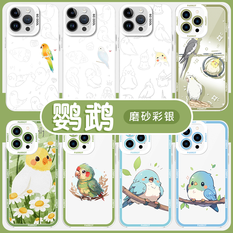 鹦鹉玄凤小太阳虎皮撞色镭射