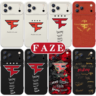 faze手机壳clan苹果17华为vivo队服fazeclan队标csgo游戏iPhone16promax周边OPPO小米15pro战队14联名13适用x