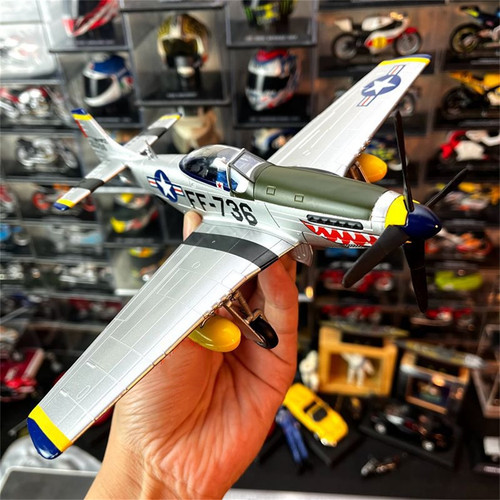 P51野马Mustang仿真合金成品飞机模型美军二战战斗机金属军事摆件