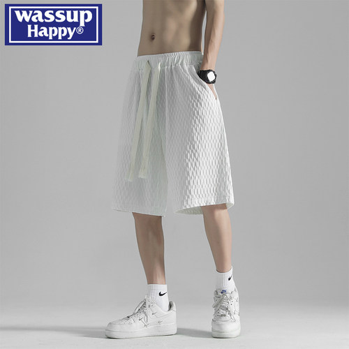 wassuphappy潮流百搭短裤男