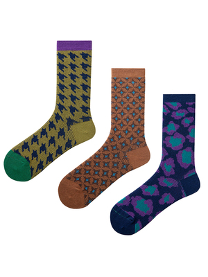 千鸟格网红爆款小众袜子