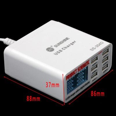 新讯usb多口充电器插头智能5V3.5A多台手机同时快速充电站插排座