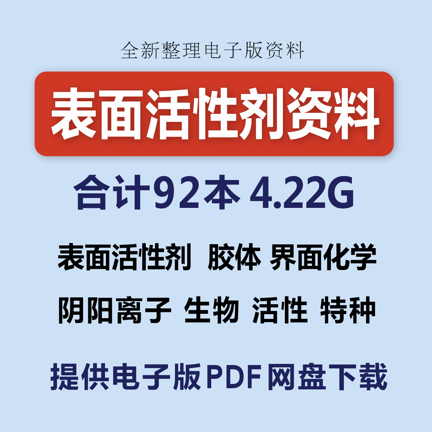 表面活性剂合成技术胶体界面化学应用阴阳非离子PDF电子版资料图片