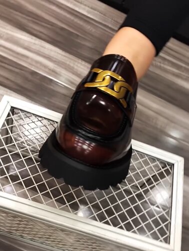 春季新品潮流时尚男鞋大头皮鞋漆皮开边珠厚底商务休闲皮鞋638XYT