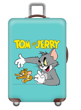 蓝色互动猫和老鼠弹力箱套拉杆箱旅行旅游登机行李皮箱保护罩防尘