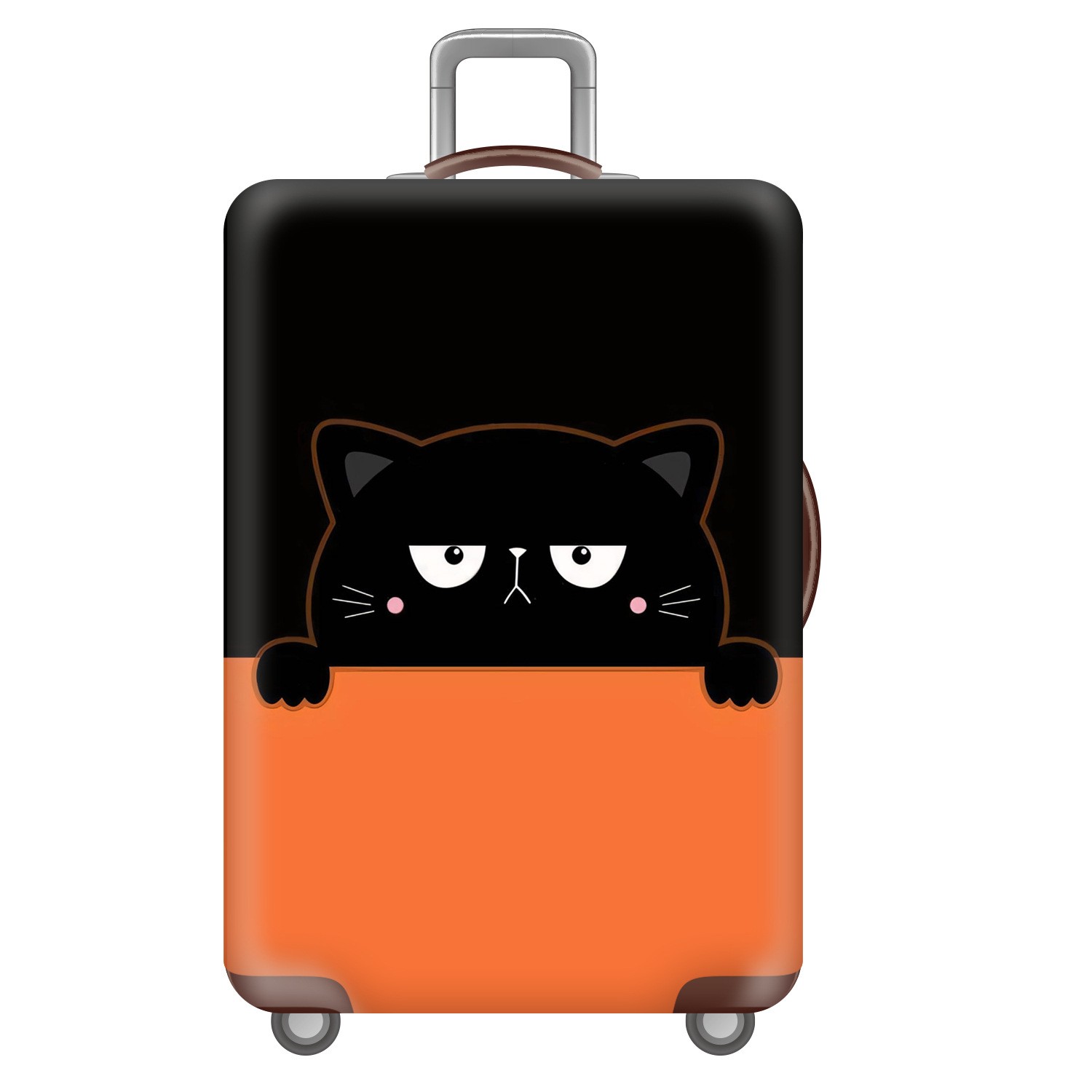 KT086黑猫咪弹力箱套拉杆箱旅行旅游登机行李皮箱保护罩防尘袋子