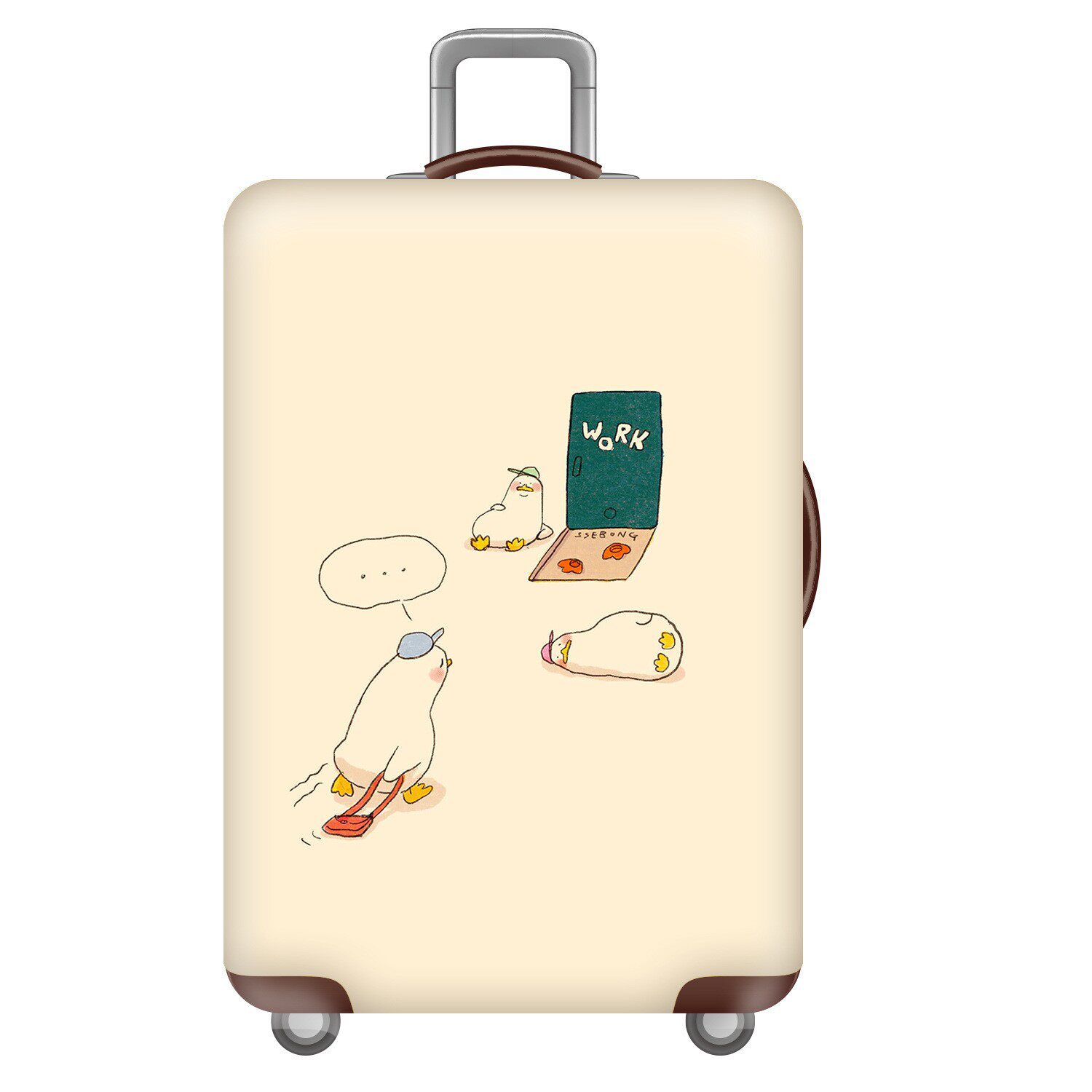 打工鸭弹力箱套拉杆箱旅行旅游登机行李皮箱保护罩防尘袋耐磨加厚