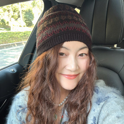 11.18现货彩色条纹毛线帽女秋冬韩国进口代购时尚休闲保暖针织帽