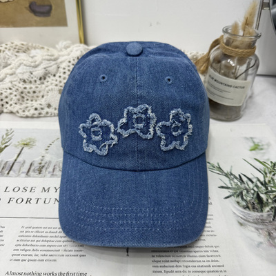 韩国代购花朵棒球帽女春夏遮阳