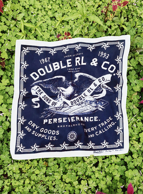 外贸纯原RRL飞鹰美式经典复古纯棉大方巾bandana阿美咔叽头巾配饰