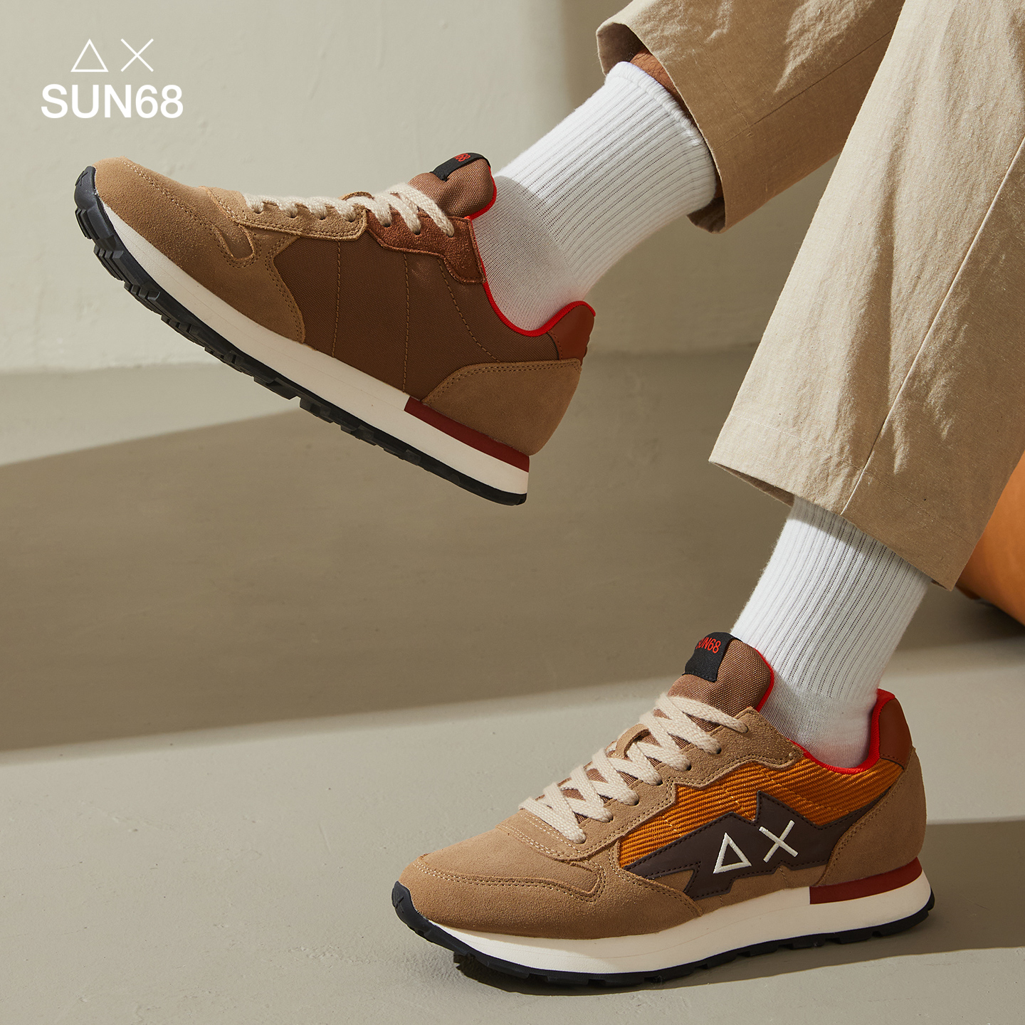 SUN68秋冬低帮男士休闲鞋